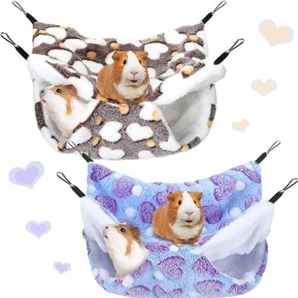 2 Pcs Guinea Pig Rat Hammock Guinea Pig Hamster Ferret Hanging Hammock